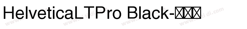 HelveticaLTPro Black字体转换